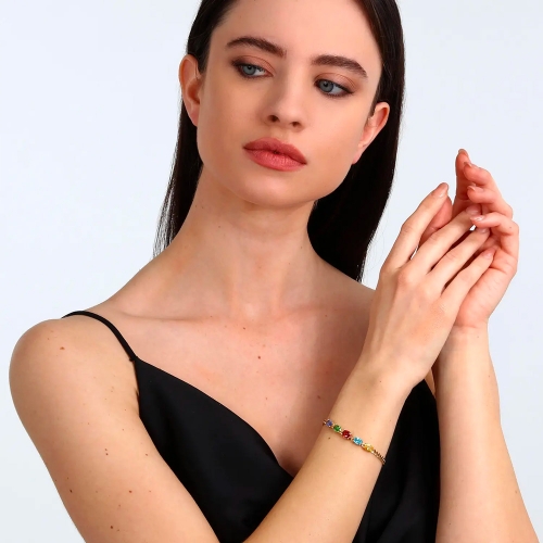Bracciale MORELLATO donna Colori acciaio dorato...