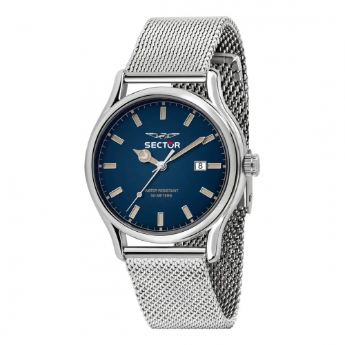 Orologio SECTOR uomo 660 datario acciaio mesh /...