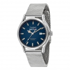 Orologio SECTOR uomo 660 datario acciaio mesh / blu