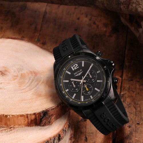 Orologio SECTOR uomo 650 cronografo gomma nero