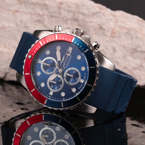Orologio SECTOR uomo 450 cronografo gomma blu /...