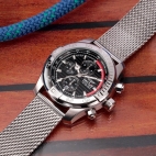 Orologio SECTOR uomo Diving Team cronografo acciaio mesh / nero