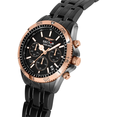 Orologio SECTOR uomo SGE 650 cronografo acciaio...