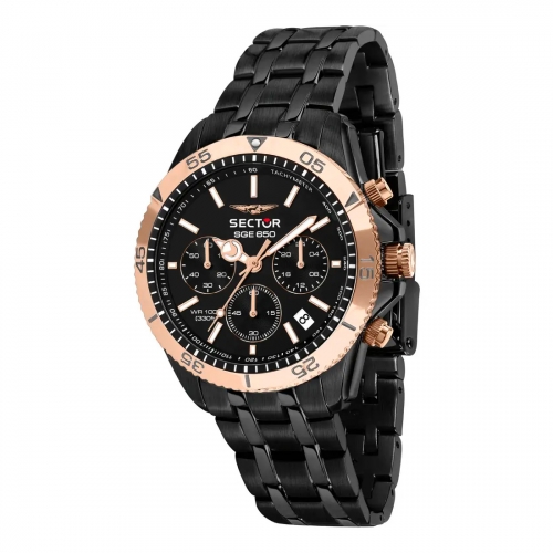 Orologio SECTOR uomo SGE 650 cronografo acciaio...