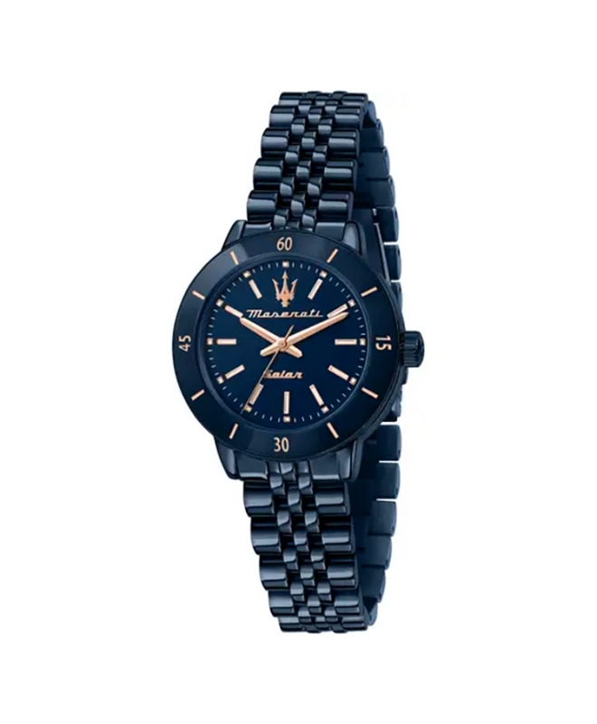 Maserati Orologio Donna Solar Blue – 32mm, Vetro Zaffiro, Movimento Solare, R8853149501