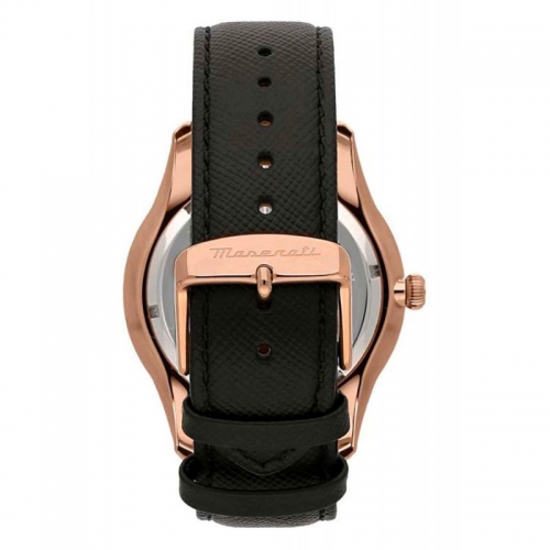 Orologio MASERATI uomo Tradizione Solar pelle nero