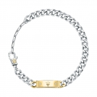 Bracciale MASERATI uomo acciaio dorato e diamante naturale