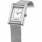 Orologio TRUSSARDI donna T-strict  acciaio / bianco - 19x28 mm