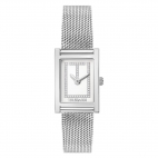 Orologio TRUSSARDI donna T-strict  acciaio / bianco - 19x28 mm