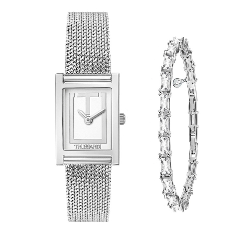 Orologio TRUSSARDI donna T-strict acciaio +...