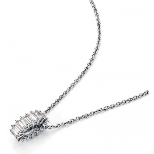 Pendente MORELLATO Baguette silver plated white