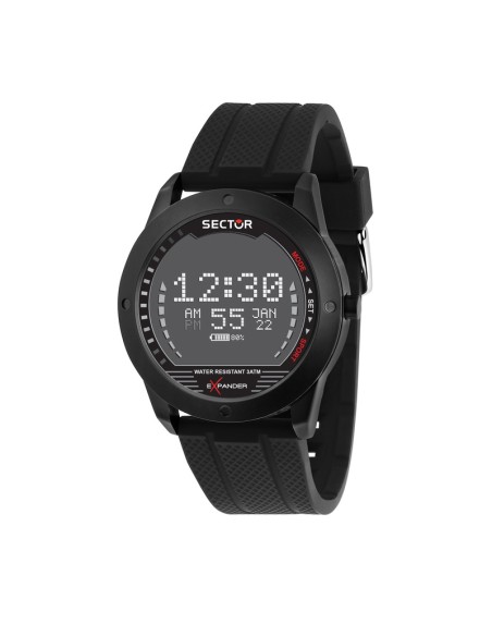 Orologio Sector EX-43 Digitale Uomo Cinturino Gomma Nero