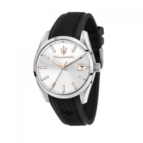 Orologio MASERATI uomo Attrazione datario gomma...