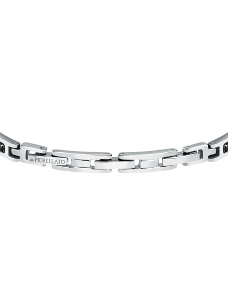 Morellato Urban – Bracciale Uomo Acciaio e Cristalli Neri (SABH22)