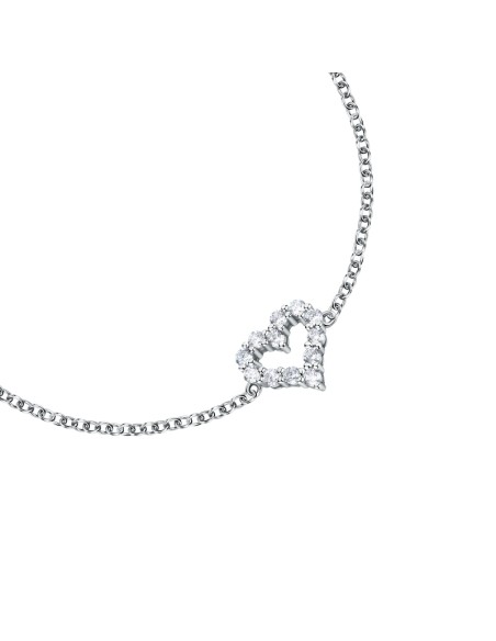 Bracciale MORELLATO donna Tesori argento 925 - cuore bianco