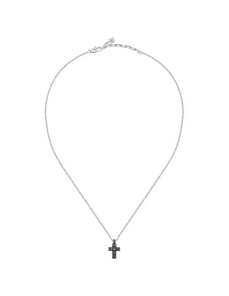 Pendente MORELLATO uomo Motown croce / nero / punto luce
