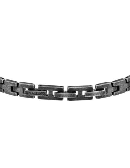 Bracciale MORELLATO uomo Motown acciaio antico / nero