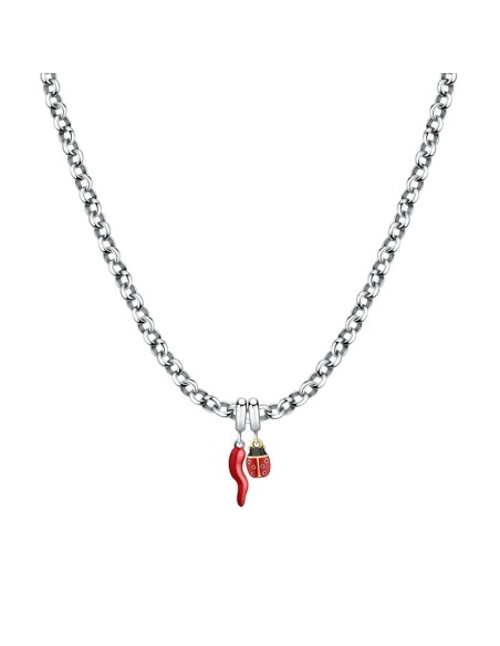 Collana MORELLATO donna Drops acciaio / porta fortuna