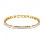 Bracciale MORELLATO donna Baguette dorato / tennis bianco
