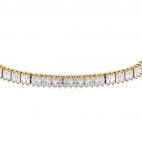 Bracciale MORELLATO donna Baguette dorato / tennis bianco