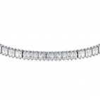 Bracciale MORELLATO donna Baguette argento placcato / tennis bianco
