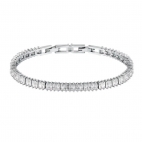 Bracciale MORELLATO donna Baguette argento placcato / tennis bianco