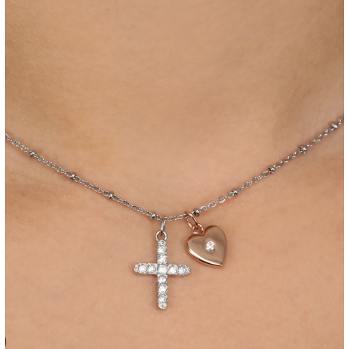 Collana MORELLATO donna Passioni croce strass /...