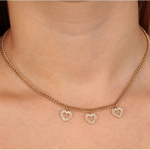Collana MORELLATO donna Incontri dorata con cuori