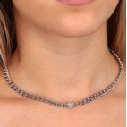 Collana MORELLATO donna Incontri acciaio / cuore strass