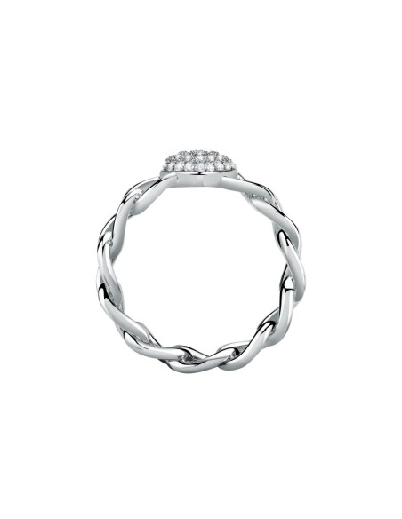 Anello MORELLATO donna Incontri acciaio / cuore strass