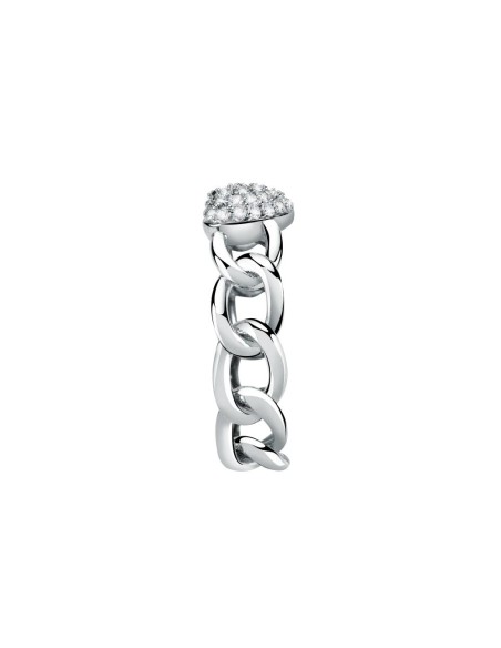Anello MORELLATO donna Incontri acciaio / cuore strass