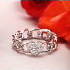 Anello MORELLATO donna Incontri acciaio / cuore strass