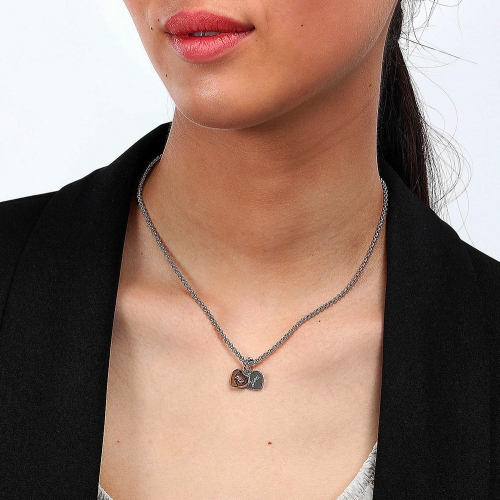 Collana MORELLATO donna Drops acciaio you & me