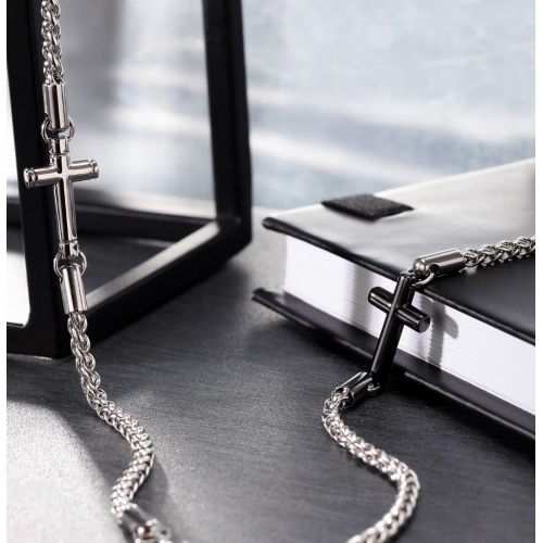 Bracciale MORELLATO uomo Cross acciaio / Croce