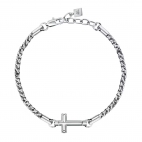Bracciale MORELLATO uomo Cross acciaio / Croce