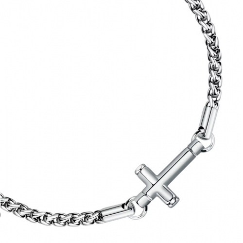 Bracciale MORELLATO uomo Cross acciaio / Croce