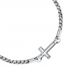 Bracciale MORELLATO uomo Cross acciaio / Croce