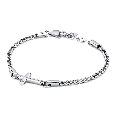 Bracciale MORELLATO uomo Cross acciaio / Croce