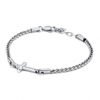 Bracciale MORELLATO uomo Cross acciaio / Croce