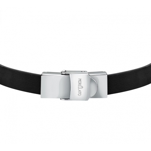 Bracciale MORELLATO uomo Moody pelle nero / dorato