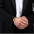 Bracciale MORELLATO uomo Moody pelle nero / dorato