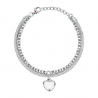 Bracciale SECTOR donna Emotions acciaio doppio / cuore