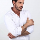 Bracciale SECTOR uomo Bandy pelle marrone - 22 cm