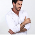 Bracciale SECTOR uomo Bandy pelle marrone - 20 cm