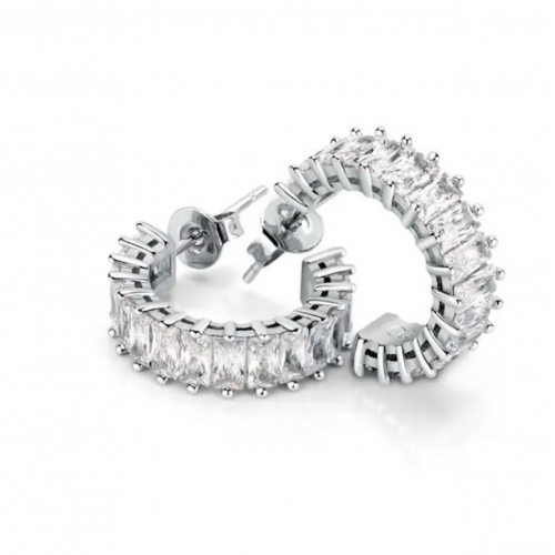 Orecchini MORELLATO Baguette silver con cristalli