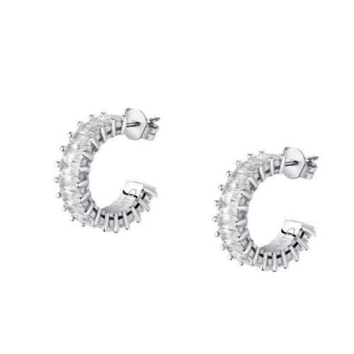 Orecchini MORELLATO Baguette silver con cristalli