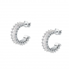 Orecchini MORELLATO Baguette silver con cristalli