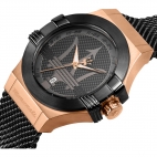 Orologio MASERATI uomo Potenza data acciaio nero