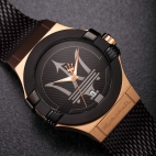 Orologio MASERATI uomo Potenza data acciaio nero