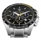 Orologio MASERATI uomo Traguardo cronografo acciaio / nero